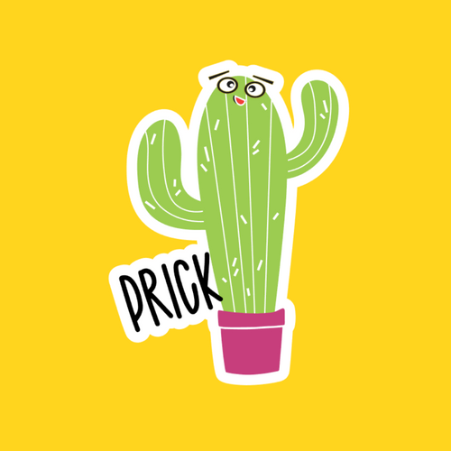 Prick Sarcastic Sticker