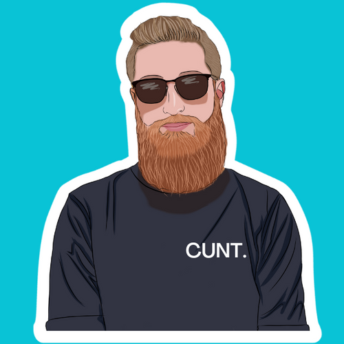 Cunt Snarky Sticker