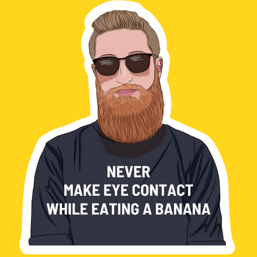 Banana Dirty Sticker